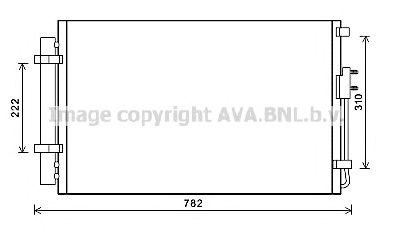 AVA QUALITY COOLING hy5344d -  Конденсатор, кондиционер